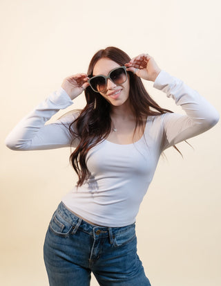 QUAY Rent Free Women's Sunglasses, Jade Palm Taupe