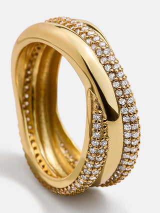 Ramona 18K Gold Ring - Gold/Pavé - The Farmhouse