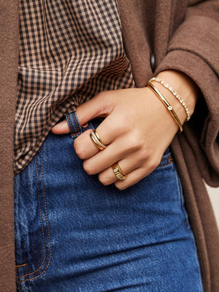 Ramona 18K Gold Ring - Gold/Pavé - The Farmhouse