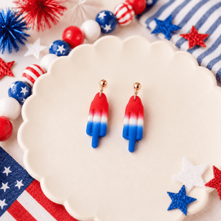 Red, White and Blue Pop Dangle Earrings - 290 Jewelry - The Farmhouse