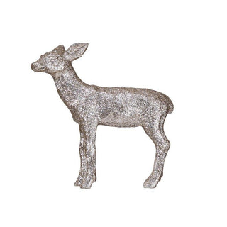 Resin Deer w/ Glitter - Silver Finish - The Farmhouse