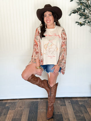 Ride Em' Cowboy Boho Graphic Tee - 120 Graphic Tees - The Farmhouse