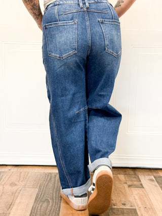 Risen High Rise Barrel Jeans - 210 Jeans - The Farmhouse