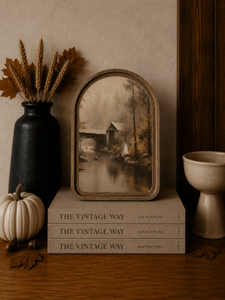 Riverside Ghost Arch Framed Art 6"x8" - 430 Holiday Décor - The Farmhouse