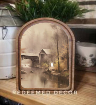 Riverside Ghost Arch Framed Art - 430 Holiday Décor - The Farmhouse