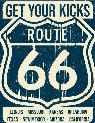 Route 66 States Tin Sign - The Farmhouse