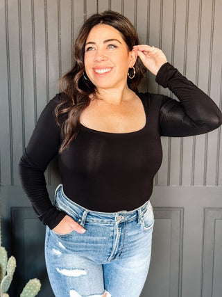 Royal Double Layered Long Sleeve - Black - 130 Basics - The Farmhouse
