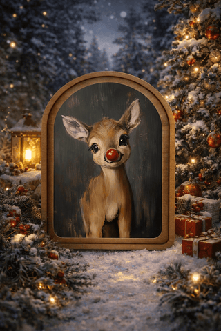 Rudolph Arch Framed Art 6x8" in - 420 Home Decor - The Farmhouse