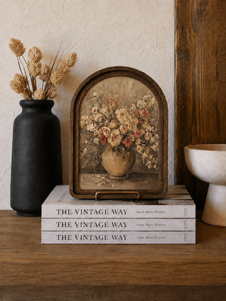 Rustic Floral Vase Arch Framed Art 6x8" - 420 Home Decor - The Farmhouse