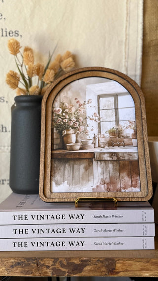 Rustic Kitchen Arch Framed Art 6x8" - 420 Home Decor - The Farmhouse