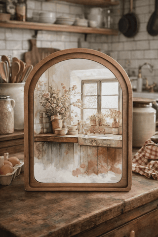 Rustic Kitchen Arch Framed Art 8.25x11" - 420 Home Decor - The Farmhouse