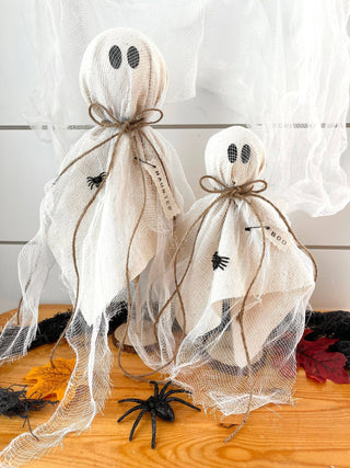 Rustic Primitive Halloween Ghost Home Decor X - Large - 430 Holiday Décor - The Farmhouse