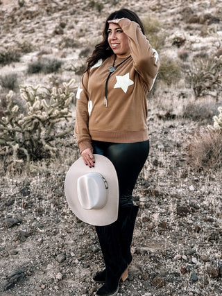 Saddle Creek Desert Western Pullover Sweatshirt, Tan - The Farmhouse