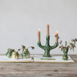 Sage Petal Trio Taper Candelabra - 420 Home Decor - The Farmhouse