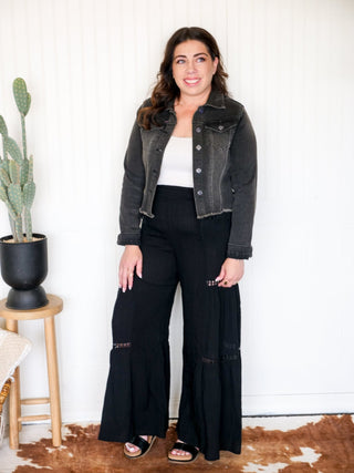 Saguaro Bloom Lace Pants, Black - 240 Pants - The Farmhouse