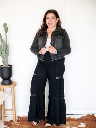 Saguaro Bloom Lace Pants, Black - 240 Pants - The Farmhouse
