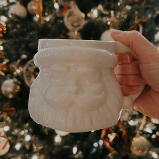 Santa Coffee Mug - Christmas Decor & Gifts, White - 430 Holiday Decor - The Farmhouse