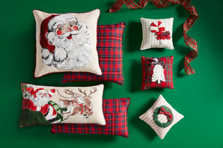 Santa Painted Pillow - The Farmhouse