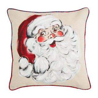 Santa Painted Pillow - The Farmhouse