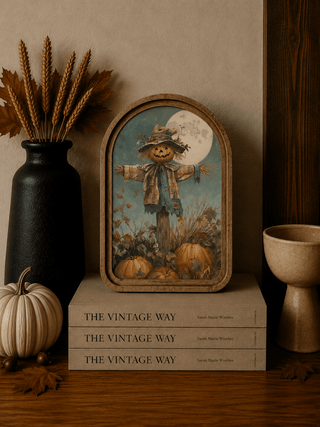 Scarecrow Arch Framed Art 6x8" - 420 Home Decor - The Farmhouse