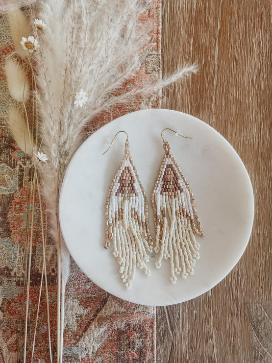 Seed Bead Earrings - Brittany - The Farmhouse