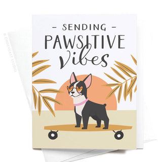 Sending Pawsitive Vibes Dog Greeting Card - 423 Stationery - The Farmhouse