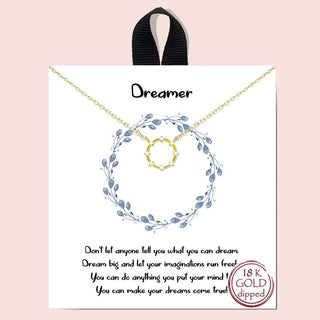 Serenity Dream Crystal Necklace, Gold - 290 Jewelry - The Farmhouse