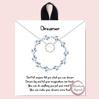 Serenity Dream Crystal Necklace, Silver - 290 Jewelry - The Farmhouse