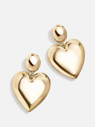 Sheri Earrings - Smooth Gold Heart - 290 Jewelry - The Farmhouse