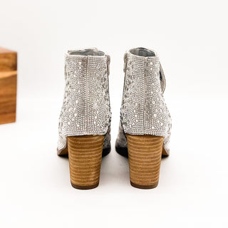 Shine Star Rhinestone Bootie in Silver - 110 Fashion Boots - The Farmhouse