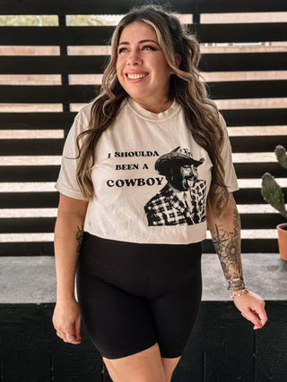 Shoulda Been A Cowboy Western Country Graphic Tee - The Farmhouse