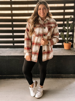 Sierra Peaks Sherpa Lined Jacket, Terracotta - The Farmhouse