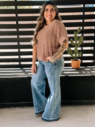 Siesta High Rise Denim Wide Leg Jeans - The Farmhouse