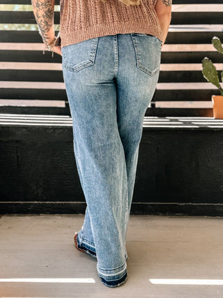 Siesta High Rise Denim Wide Leg Jeans - The Farmhouse