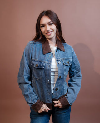 SKIES ARE BLUE Women's Saddle & Denim Barn Jacket - 160 Outerwear - The Farmhouse