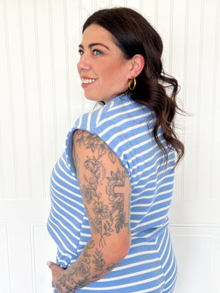 Sky Daydream Cloudy Knit Stripe Top - 100 Casual Tops - The Farmhouse
