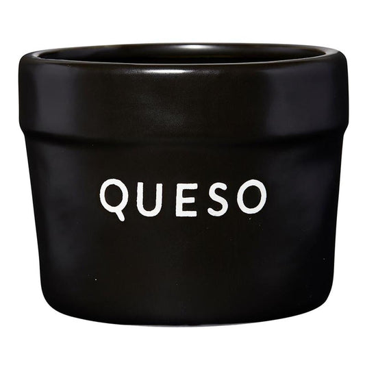 Small Ceramic Queso Bowl - Black - The Farmhouse