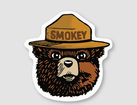 Smokey The Bear Sticker - The Farmhouse
