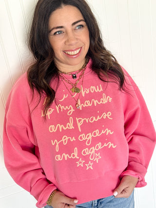 So I Throw Up My Hands Cropped Sweatshirt - 140 Sweatshirts + Sweaters - The Farmhouse