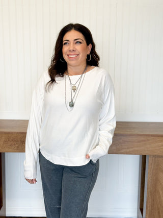 Soft Current Boatneck Pullover, Off White - 140 Sweatshirts + Sweaters - The Farmhouse