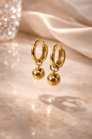 Solstice Sphere Hoops - 290 Jewelry - The Farmhouse