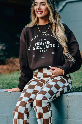 SOUTHERN BLISS Only Thing Spicy About Me Graphic Pullover - 120 Graphic Tees - The Farmhouse