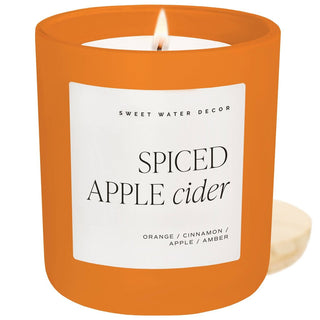 Spiced Apple Cider 15 oz Soy Candle, Matte Jar - 410 Candles & Scents - The Farmhouse