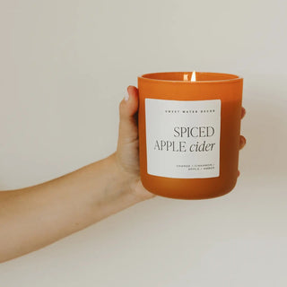 Spiced Apple Cider 15 oz Soy Candle, Matte Jar - 410 Candles & Scents - The Farmhouse