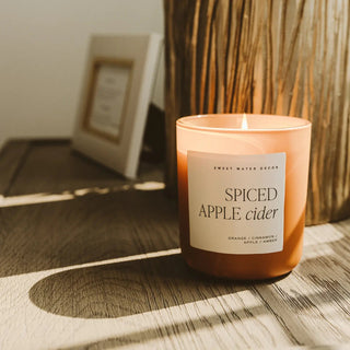 Spiced Apple Cider 15 oz Soy Candle, Matte Jar - 410 Candles & Scents - The Farmhouse
