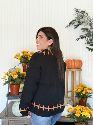 Spooky Ghosts Halloween Sequin Sweater - 140 Sweatshirts + Sweaters - The Farmhouse
