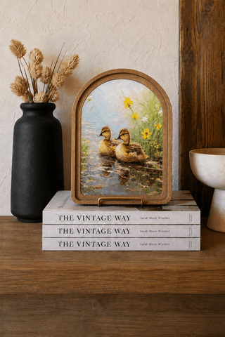 Spring Ducklings Arch Framed Art 6x8" - 420 Home Decor - The Farmhouse