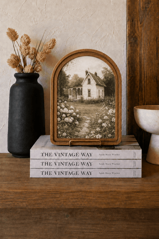 Spring Farmhouse Arch Framed Art 8.25x11" - 420 Home Decor - The Farmhouse