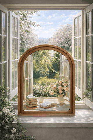 Spring Window Arch Framed Art 8.25x11" - 420 Home Decor - The Farmhouse