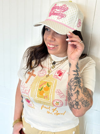 Stamp Fruit of the Spirit Crop Tee - 120 Graphic Tees - The Farmhouse